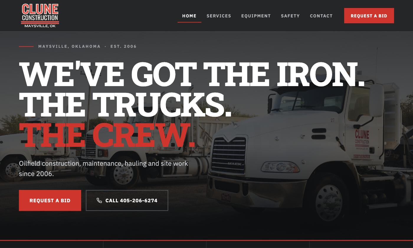 Clune Construction &mdash; Website & Business Hub
